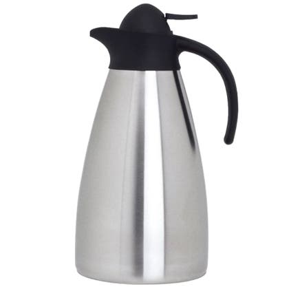 Vakuumtermos rostfri/svart 1 liter