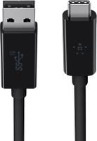 USB-Kabel Typ C ha - Typ A ha 3.1 Belkin Svart