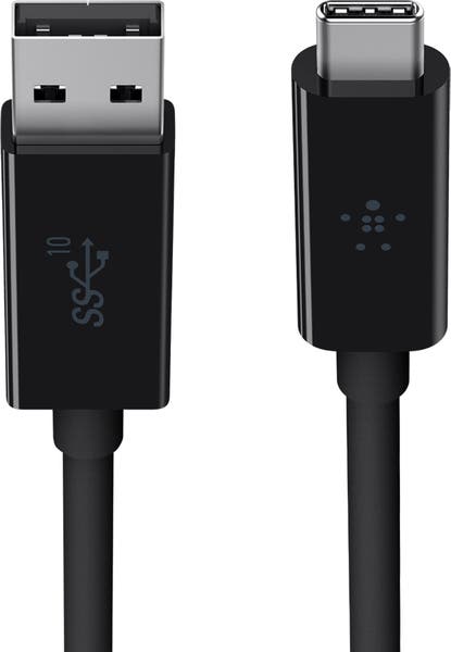 USB-Kabel Typ C ha - Typ A ha 3.1 Belkin Svart