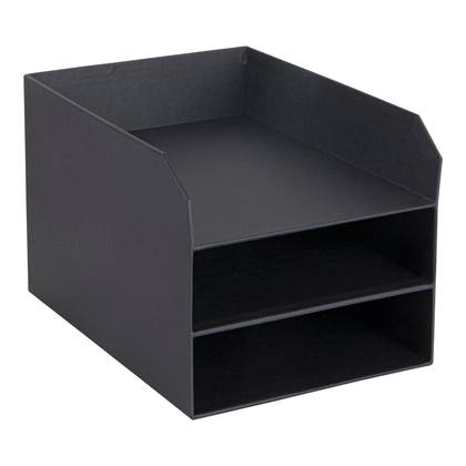 Brevkorg Bigso Tray 3-fack grå