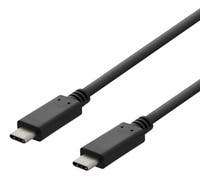 Laddkabel USB-C till USB-C 3 m svart