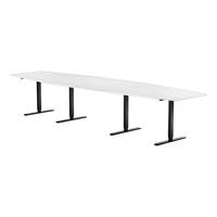Konferensbord 4200 x 1200 mm Vit/Svart