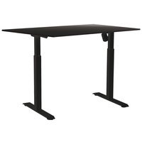 Skrivbord el Easydesk Adapt I 120x80 cm svart