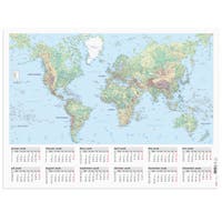 Väggblad Världskarta 2026