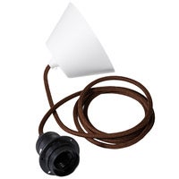 Takupphäng 2 m brun/svart E27