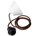 Takupphäng 2 m brun/svart E27