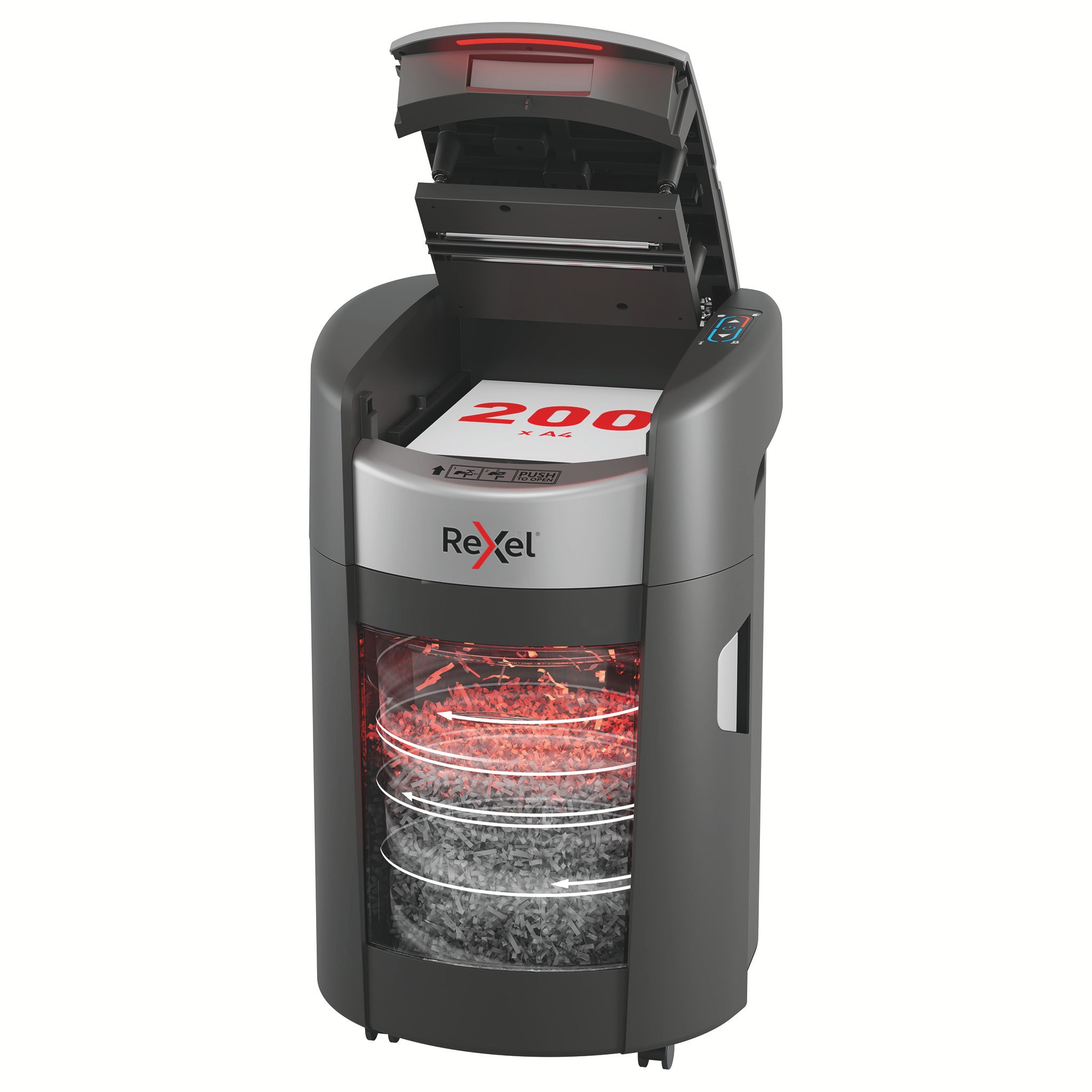 Dokumentförstörare Rexel ShredMax AutoFeed+ 200X P4