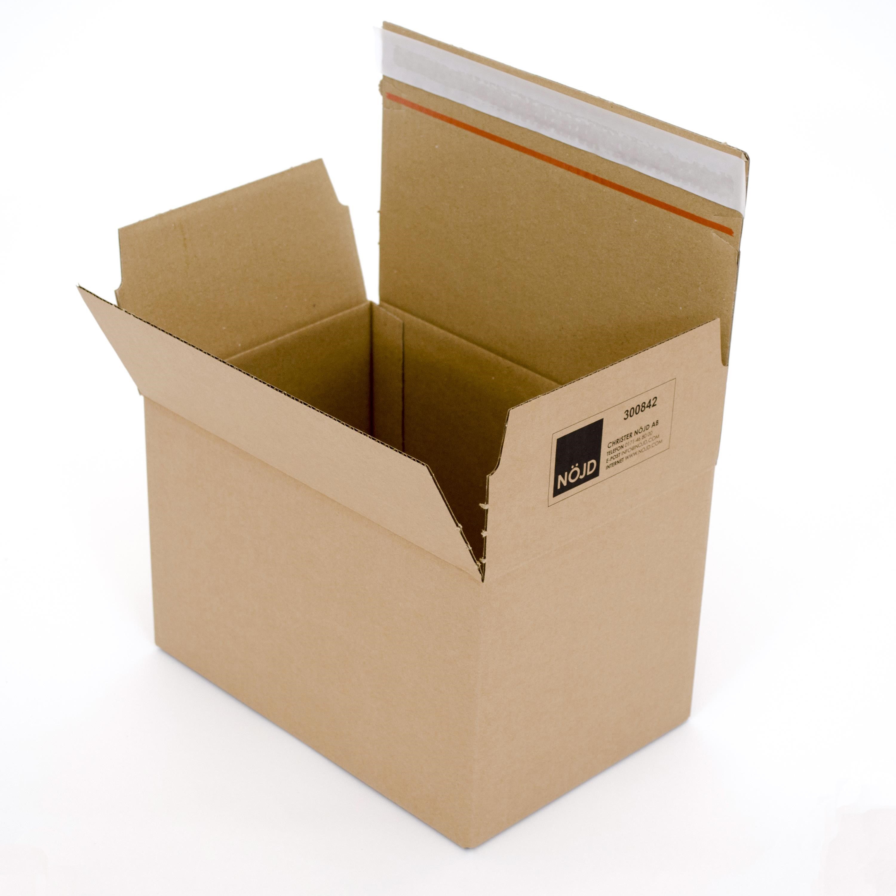 E-handelslåda 285x190x180/150 mm 3 mm