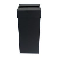 Soptunna Ivar 60 liter svart rektangulärt inkast