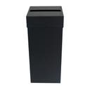 Soptunna Ivar 60 liter svart rektangulärt inkast