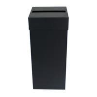 Soptunna Ivar 60 liter svart rektangulärt inkast