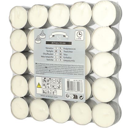 Värmeljus 50-pack Papstar