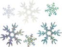 Paljetter Snöflinga mix 30g