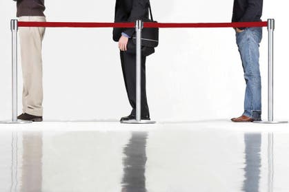 Avspärrningsband med stolpe