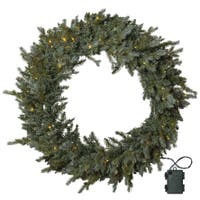 Krans LED Greyland Ø 100 cm grön
