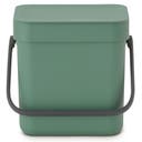 Avfallshink Sort&Go F.Green 3 l