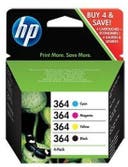 Bläckpatron HP No364 CMYK 4 st/fp