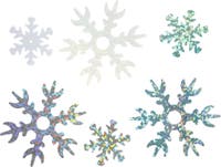 Paljetter Snöflinga mix 30 g