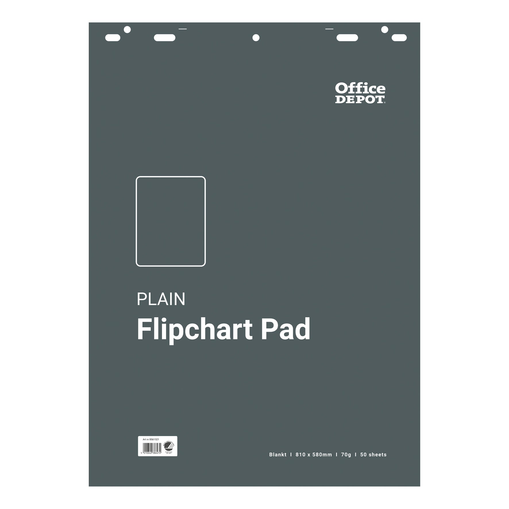 Blädderblock Office Depot 580 x 810 mm 50 blad/block 70 gram