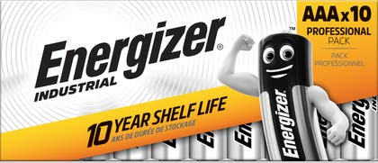 Batteri Industrial Alkaliskt AAA LR03 Energizer 10-pack