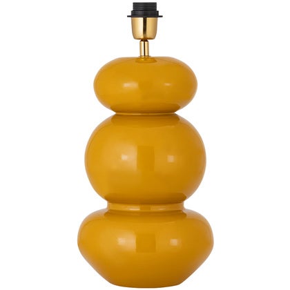 Bordslampfot Becca H39 metall senapsgul