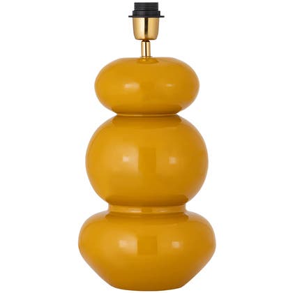 Bordslampfot Becca H39 metall senapsgul