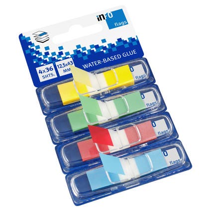 Märkflikar Infoflags 4x36/fp