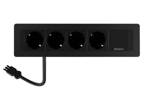 Eluttag infällt Deltaco