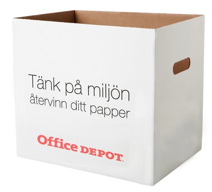 Returlåda för återvinningspapper