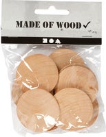 Träknappar 40 mm 10 st/fp