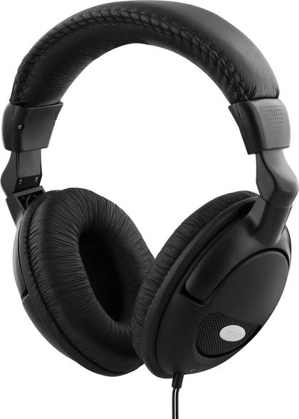 Hörlur HL-8 med volymkontroll 3,5mm svart 2,2 meter Deltaco