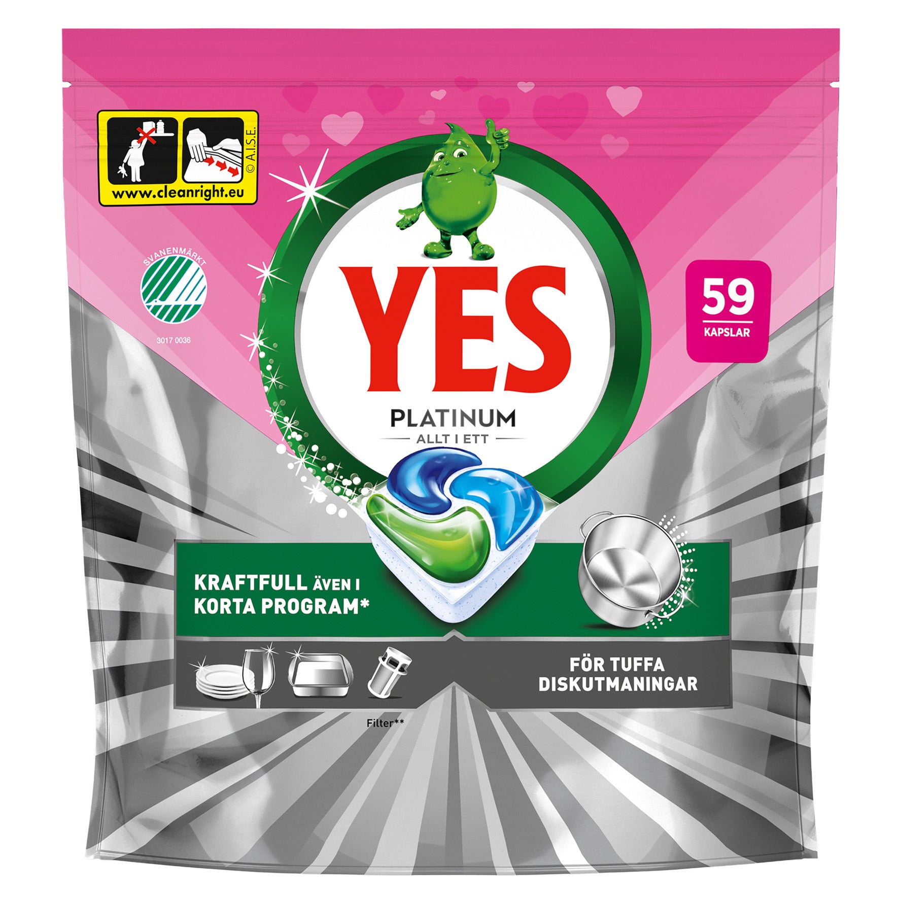 Maskindisk Platinum PINK 59-pack