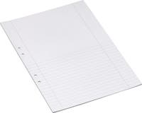 Arbetsblad A4 ½ linjerat 9mm 500/fp