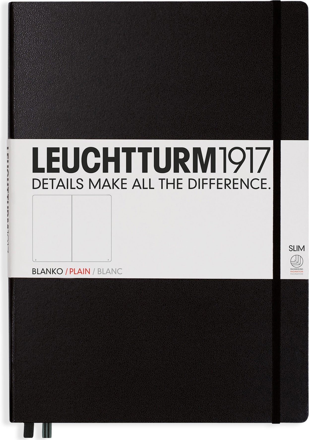 Anteckningsbok A4+ blank Black