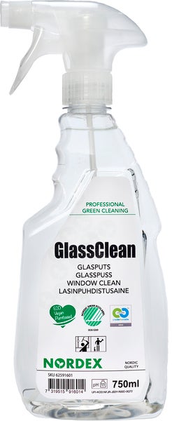 Fönsterputsmedel GlassClean 750 ml Nordex Green