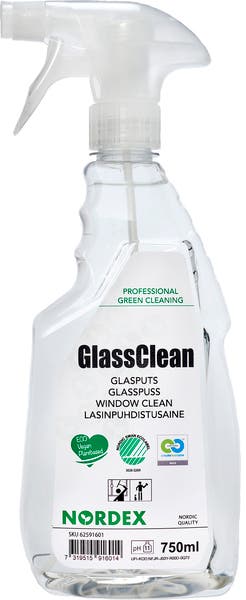 Fönsterputsmedel GlassClean 750 ml Nordex Green