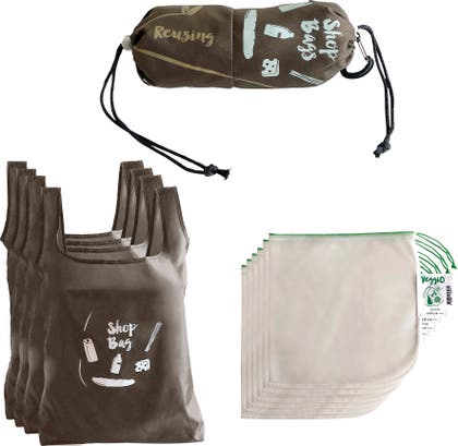 Shopping-Set Kassar + Grönsaksnät