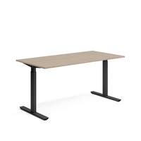 Skrivbord 1600 x 800 mm Vit ask/Svart