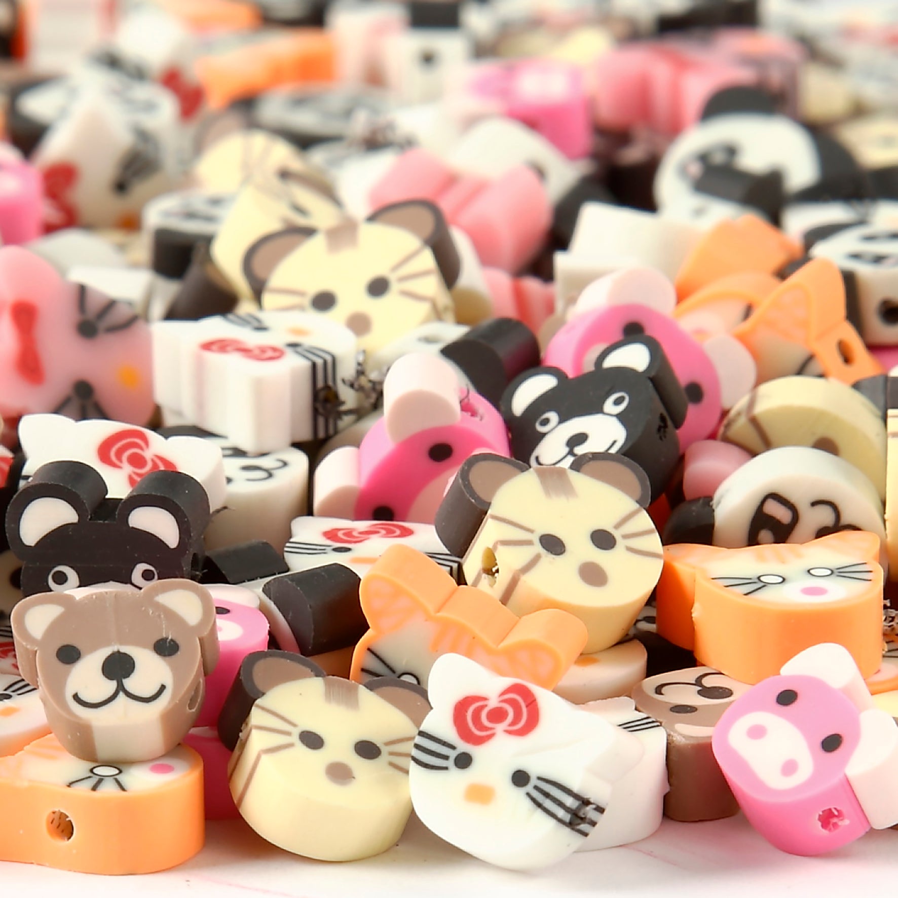 Lerpärlor djur 10mm 200/fp