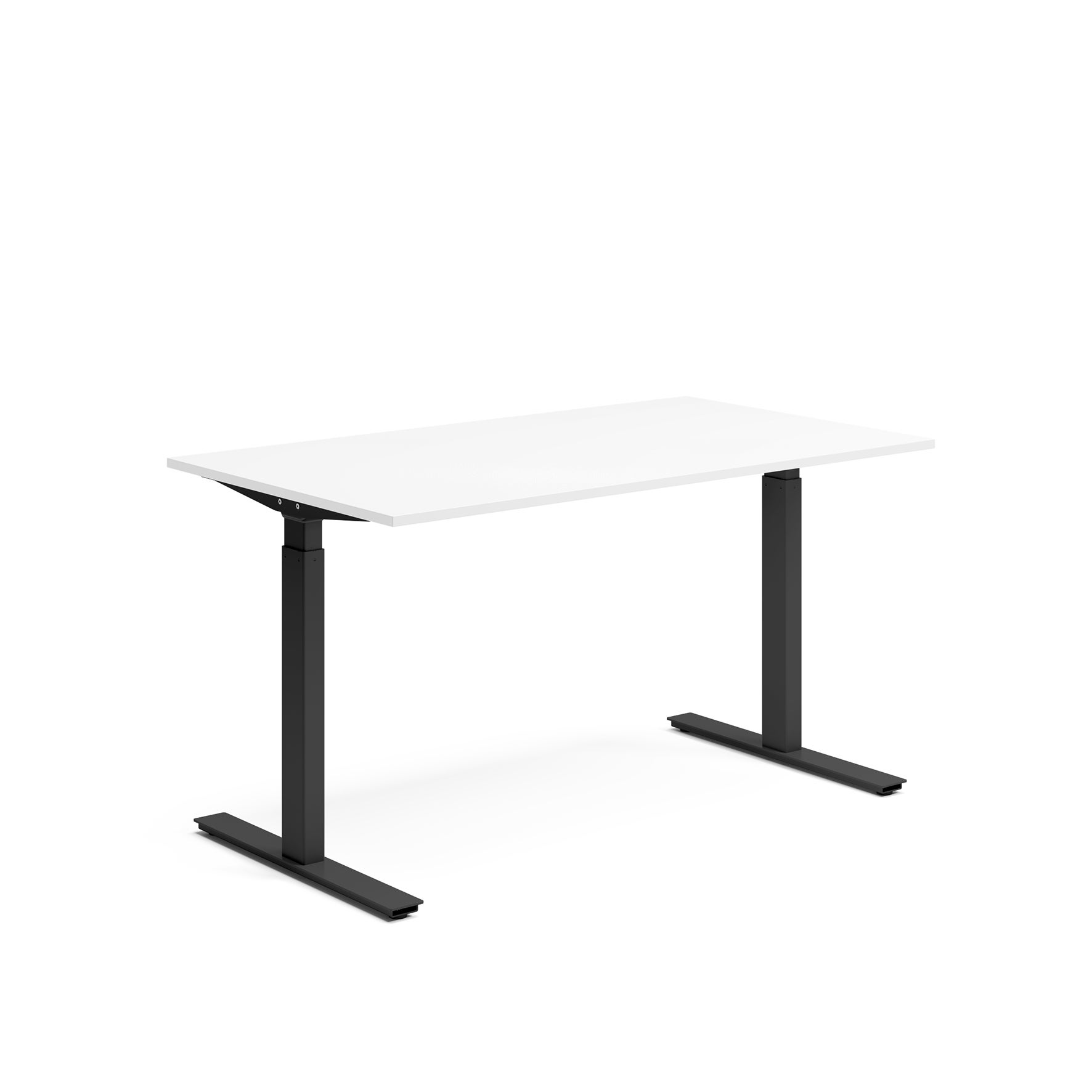 Skrivbord el 140x80 cm Vit/Svart