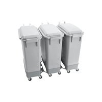 Källsorteringsset med tre 60 liter + 9 liter grå kärl