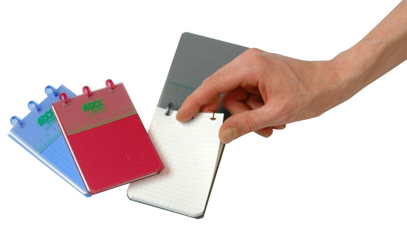 Block ADOC A7 linjerat sorterade färger