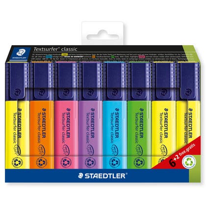 Överstrykningspennor Staedtler 364 - Textsurfer Classic 8/fp