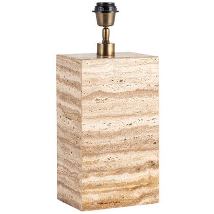 Bordslampfot Zenith H34 travertin beige