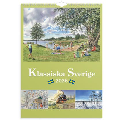 Väggkalender Klassiska Sverige 2026