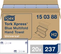 Handd Tork Xprs H2 blå 237 st/fp