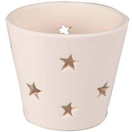 Värmeljusstake vit 12-pack