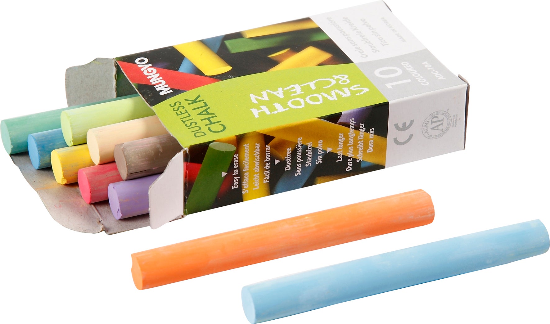 Tavelkrita sorterade färger 10/fp