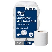 Toalettpapper SmartOne Mini Advanced Tork T9 Vit