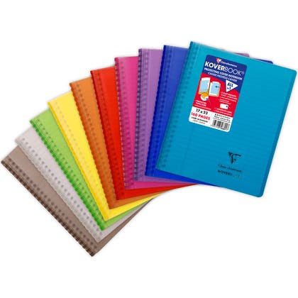 Kollegieblock Koverbook PP 90g 80blad linjerat